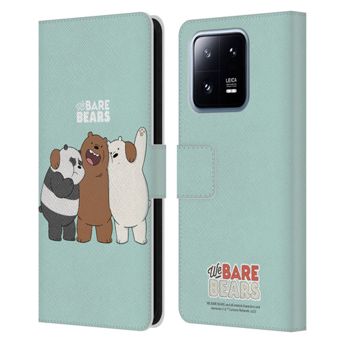 We Bare Bears Character Art Group 1 Leather Book Wallet Case Cover For Xiaomi 13 Pro 5G