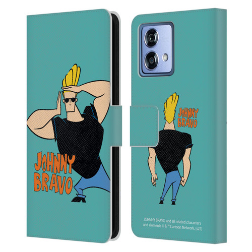 Johnny Bravo Graphics Character Leather Book Wallet Case Cover For Motorola Moto G84 5G