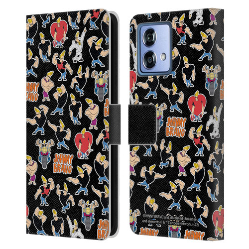 Johnny Bravo Graphics Pattern Leather Book Wallet Case Cover For Motorola Moto G84 5G