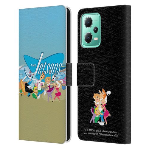 The Jetsons Graphics Group Leather Book Wallet Case Cover For Xiaomi Redmi Note 12 5G
