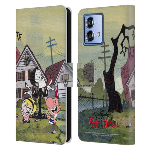 The Grim Adventures of Billy & Mandy Graphics Poster Leather Book Wallet Case Cover For Motorola Moto G84 5G