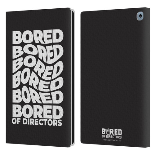 Bored of Directors Graphics Bored Leather Book Wallet Case Cover For Amazon Fire HD 10 / Plus 2021