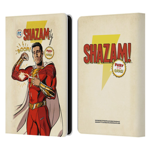 Shazam!: Fury Of The Gods Graphics Comic Leather Book Wallet Case Cover For Amazon Kindle Paperwhite 5 (2021)