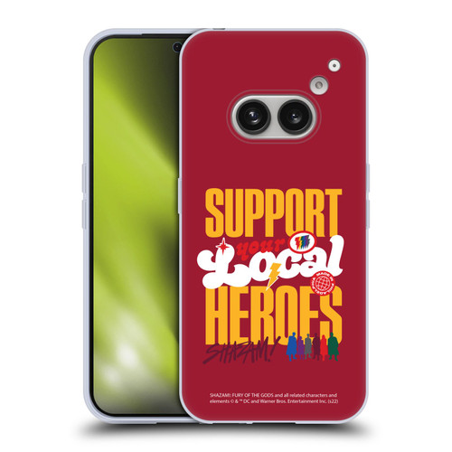 Shazam!: Fury Of The Gods Graphics Typography Soft Gel Case for Nothing Phone (2a)