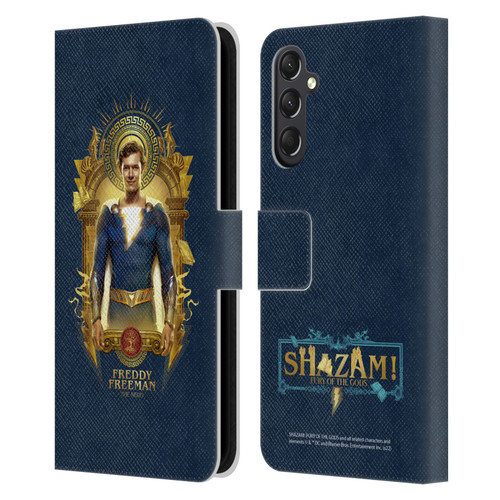 Shazam!: Fury Of The Gods Graphics Freddy Leather Book Wallet Case Cover For Samsung Galaxy A24 4G / M34 5G