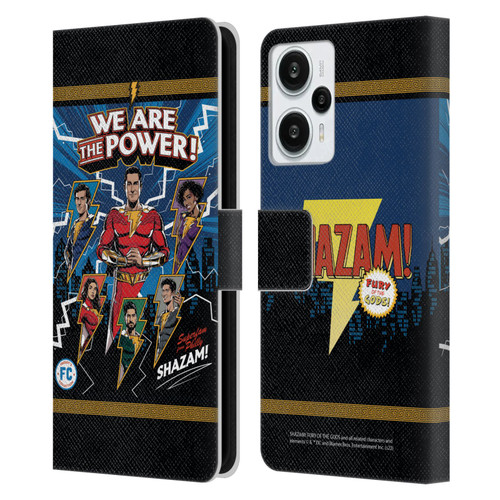 Shazam!: Fury Of The Gods Graphics Character Art Leather Book Wallet Case Cover For Xiaomi Redmi Note 12T