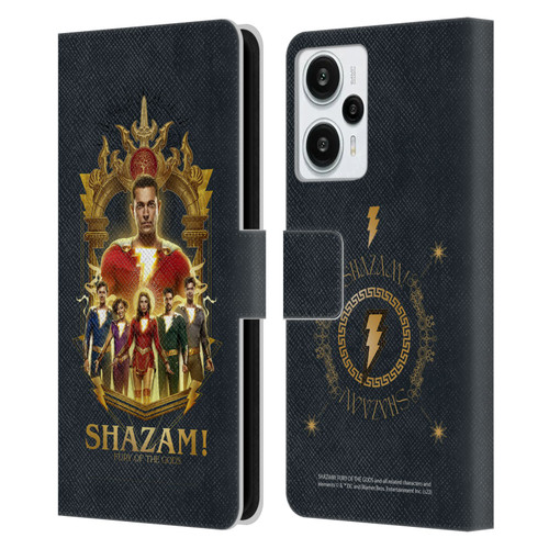 Shazam!: Fury Of The Gods Graphics Group Leather Book Wallet Case Cover For Xiaomi Redmi Note 12T