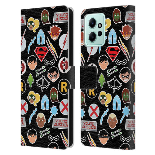 Young Justice Graphics Icons Leather Book Wallet Case Cover For Xiaomi Redmi 12