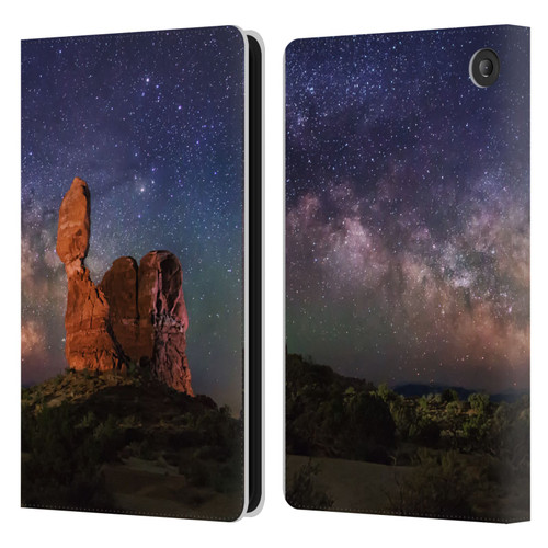 Royce Bair Nightscapes Balanced Rock Leather Book Wallet Case Cover For Amazon Fire 7 2022