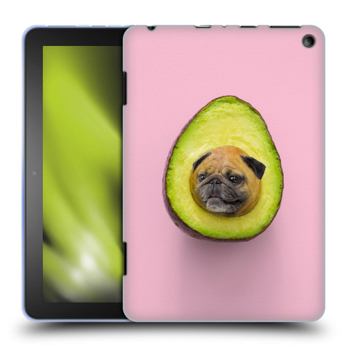 Pixelmated Animals Surreal Pets Pugacado Soft Gel Case for Amazon Fire HD 8/Fire HD 8 Plus 2020