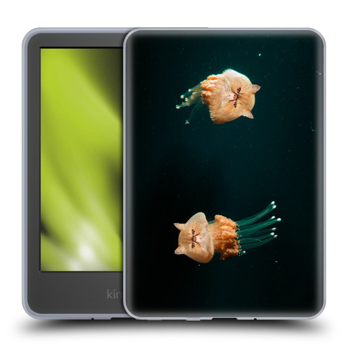 Pixelmated Animals Surreal Pets Jellyfish Cats Soft Gel Case for Amazon Kindle 11th Gen 6in 2022