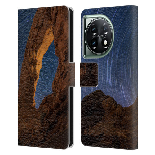 Royce Bair Nightscapes Star Trails Leather Book Wallet Case Cover For OnePlus 11 5G