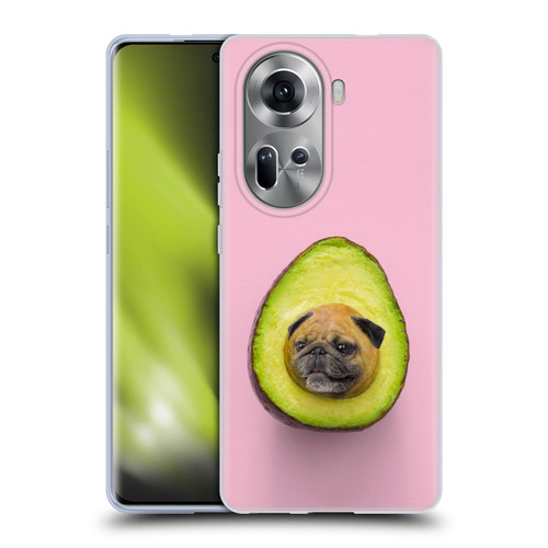 Pixelmated Animals Surreal Pets Pugacado Soft Gel Case for OPPO Reno11