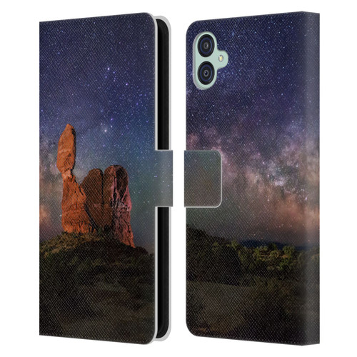 Royce Bair Nightscapes Balanced Rock Leather Book Wallet Case Cover For Samsung Galaxy M04 5G / A04e