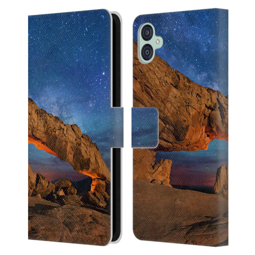 Royce Bair Nightscapes Sunset Arch Leather Book Wallet Case Cover For Samsung Galaxy M04 5G / A04e