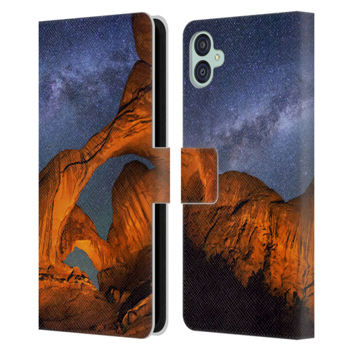 Royce Bair Nightscapes Triple Arch Leather Book Wallet Case Cover For Samsung Galaxy M04 5G / A04e
