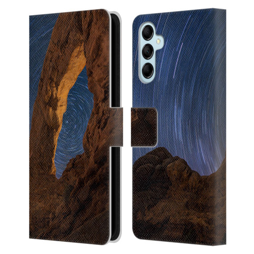 Royce Bair Nightscapes Star Trails Leather Book Wallet Case Cover For Samsung Galaxy M14 5G