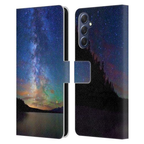 Royce Bair Nightscapes Jackson Lake Leather Book Wallet Case Cover For Samsung Galaxy M54 5G