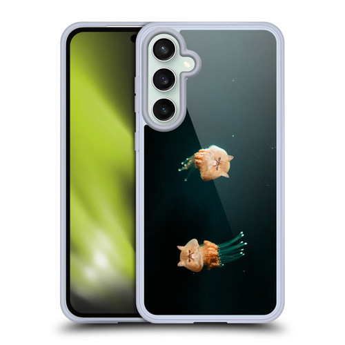 Pixelmated Animals Surreal Pets Jellyfish Cats Soft Gel Case for Samsung Galaxy S23 FE 5G