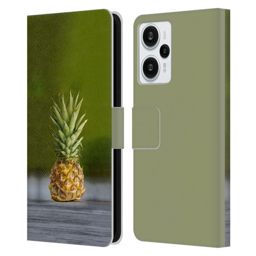 Pixelmated Animals Surreal Pets Pineapple Turtle Leather Book Wallet Case Cover For Xiaomi Redmi Note 12T