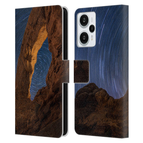 Royce Bair Nightscapes Star Trails Leather Book Wallet Case Cover For Xiaomi Redmi Note 12T