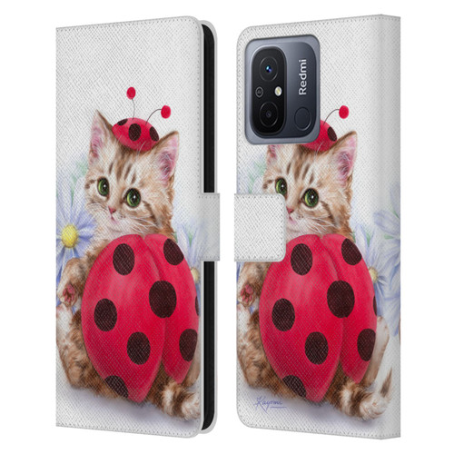 Kayomi Harai Animals And Fantasy Kitten Cat Lady Bug Leather Book Wallet Case Cover For Xiaomi Redmi 12C