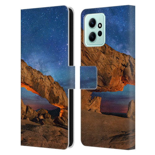 Royce Bair Nightscapes Sunset Arch Leather Book Wallet Case Cover For Xiaomi Redmi 12