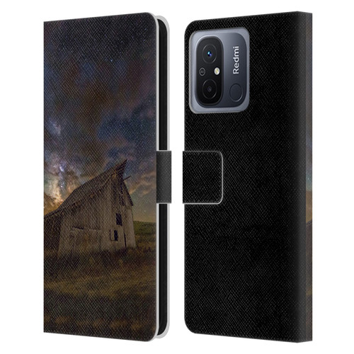 Royce Bair Nightscapes Bear Lake Old Barn Leather Book Wallet Case Cover For Xiaomi Redmi 12C