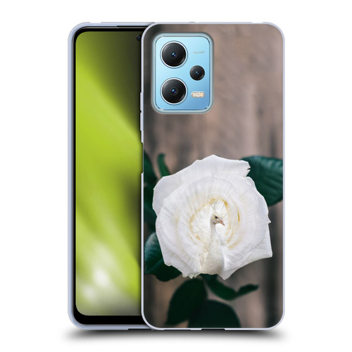 Pixelmated Animals Surreal Pets Peacock Rose Soft Gel Case for Xiaomi Redmi Note 12 5G