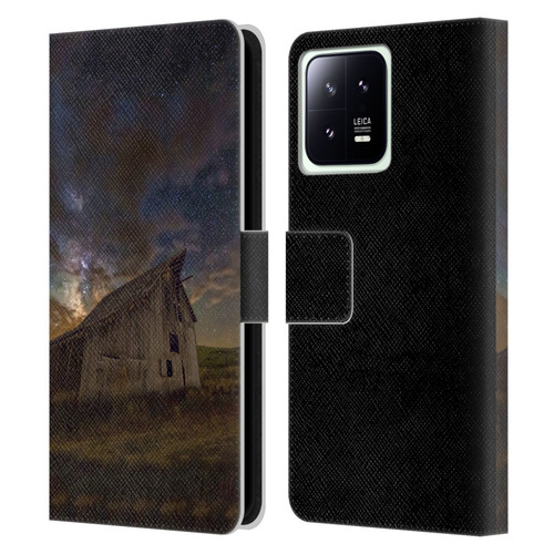 Royce Bair Nightscapes Bear Lake Old Barn Leather Book Wallet Case Cover For Xiaomi 13 5G