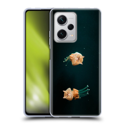 Pixelmated Animals Surreal Pets Jellyfish Cats Soft Gel Case for Xiaomi Redmi Note 12 Pro+ 5G