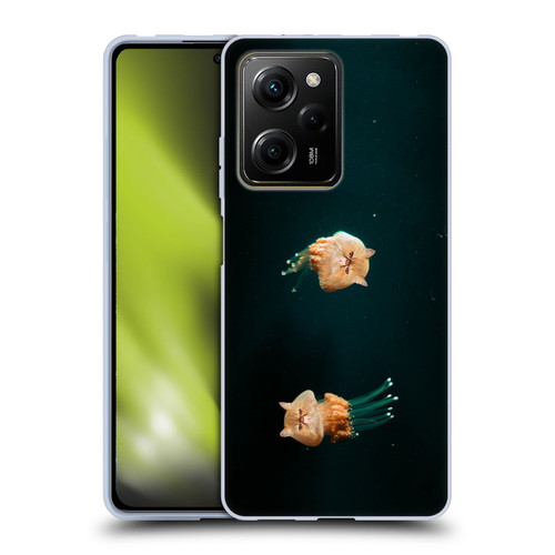 Pixelmated Animals Surreal Pets Jellyfish Cats Soft Gel Case for Xiaomi Redmi Note 12 Pro 5G