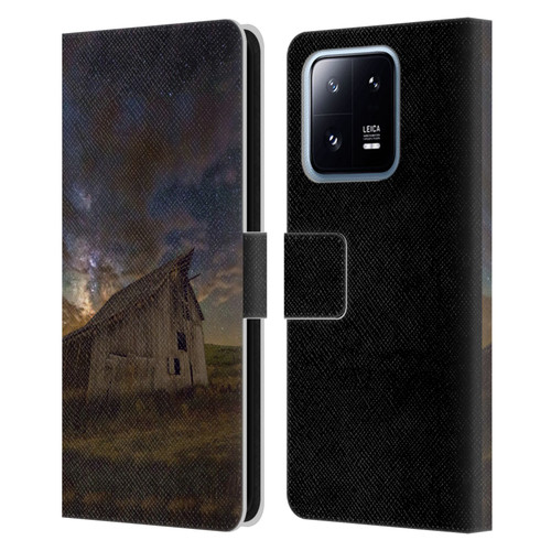 Royce Bair Nightscapes Bear Lake Old Barn Leather Book Wallet Case Cover For Xiaomi 13 Pro 5G