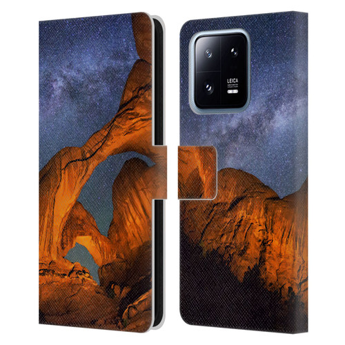 Royce Bair Nightscapes Triple Arch Leather Book Wallet Case Cover For Xiaomi 13 Pro 5G