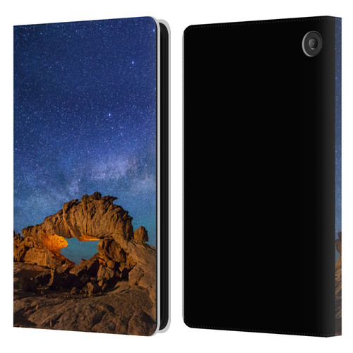 Royce Bair Photography Dragon Arch Leather Book Wallet Case Cover For Amazon Fire 7 2022