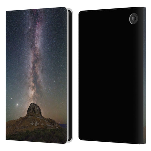 Royce Bair Photography Lone Rock Leather Book Wallet Case Cover For Amazon Fire 7 2022