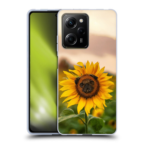 Pixelmated Animals Surreal Pets Pugflower Soft Gel Case for Xiaomi Redmi Note 12 Pro 5G