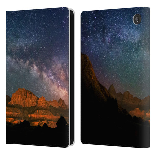 Royce Bair Photography Zions Leather Book Wallet Case Cover For Amazon Fire 7 2022