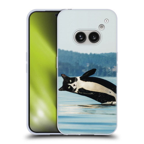Pixelmated Animals Surreal Wildlife Orcat Soft Gel Case for Nothing Phone (2a)