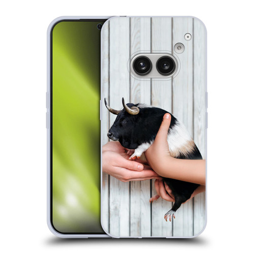 Pixelmated Animals Surreal Wildlife Guinea Bull Soft Gel Case for Nothing Phone (2a)