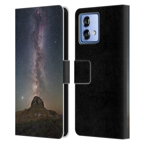 Royce Bair Photography Lone Rock Leather Book Wallet Case Cover For Motorola Moto G84 5G