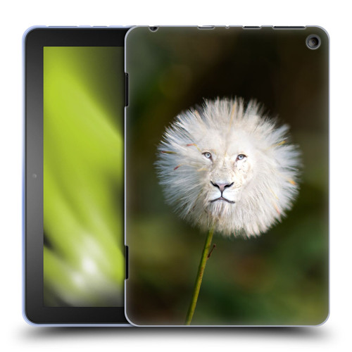 Pixelmated Animals Surreal Wildlife Dandelion Soft Gel Case for Amazon Fire HD 8/Fire HD 8 Plus 2020