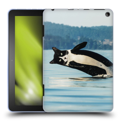 Pixelmated Animals Surreal Wildlife Orcat Soft Gel Case for Amazon Fire HD 8/Fire HD 8 Plus 2020