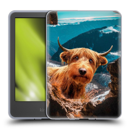 Pixelmated Animals Surreal Wildlife Cowpup Soft Gel Case for Amazon Kindle 11th Gen 6in 2022