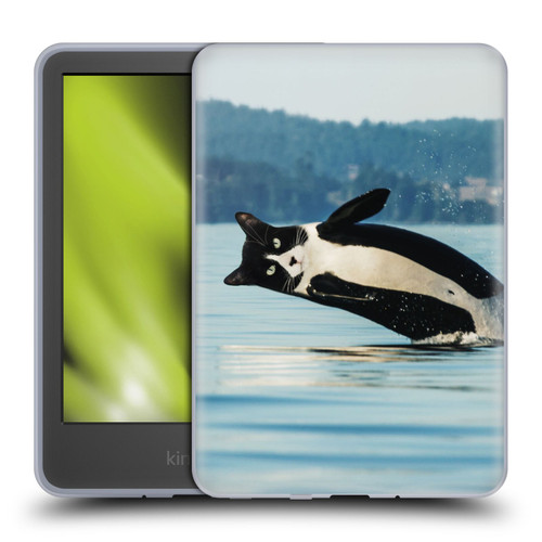 Pixelmated Animals Surreal Wildlife Orcat Soft Gel Case for Amazon Kindle 11th Gen 6in 2022