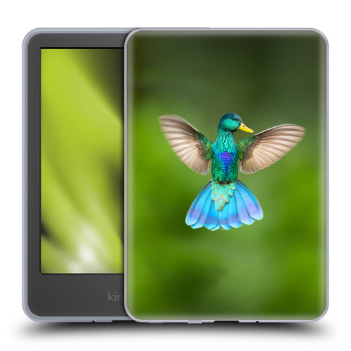 Pixelmated Animals Surreal Wildlife Quaking Bird Soft Gel Case for Amazon Kindle 11th Gen 6in 2022