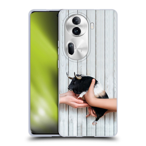 Pixelmated Animals Surreal Wildlife Guinea Bull Soft Gel Case for OPPO Reno11 Pro