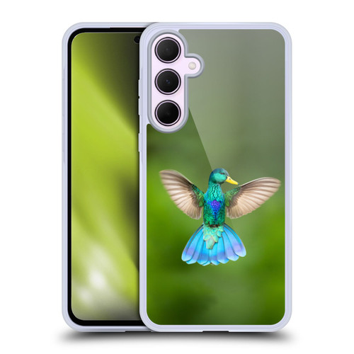Pixelmated Animals Surreal Wildlife Quaking Bird Soft Gel Case for Samsung Galaxy A35 5G