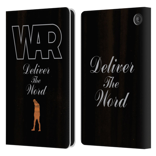 War Graphics Deliver The World Leather Book Wallet Case Cover For Amazon Fire 7 2022