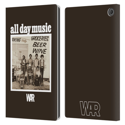 War Graphics All Day Music Album Leather Book Wallet Case Cover For Amazon Fire Max 11 2023